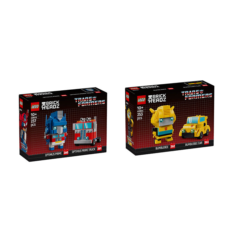 Конструктор LEGO "Трансформеры: Оптимус Прайм и Бамблби" (40803 + 40804) - Boxette Shop